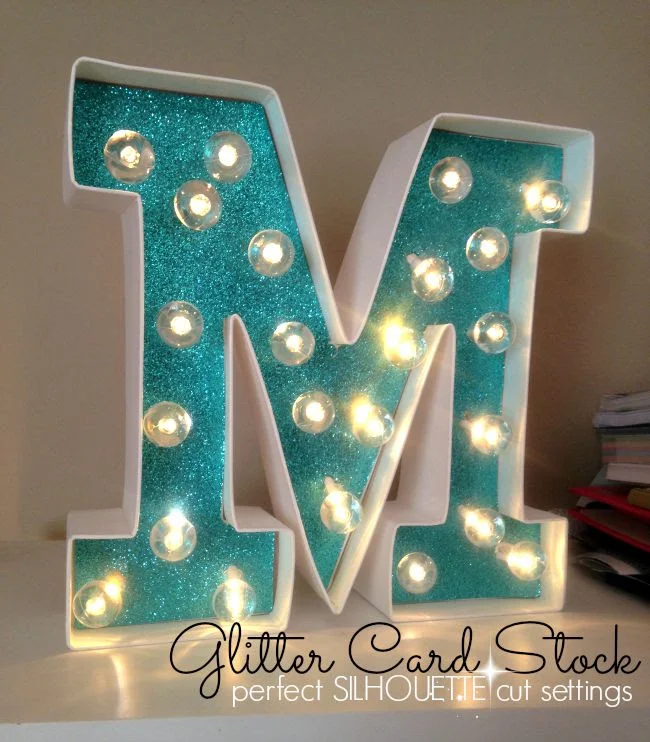 Glitter Card Stock: Perfect Silhouette Cut Settings (Plus Burlap